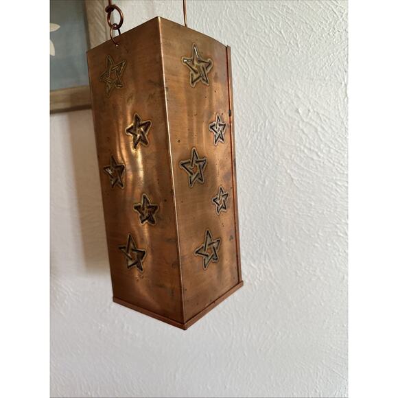 Vintage Southern Living Lantern Angel Copper Candle Christmas Decor Luminaries - Picture 5 of 8